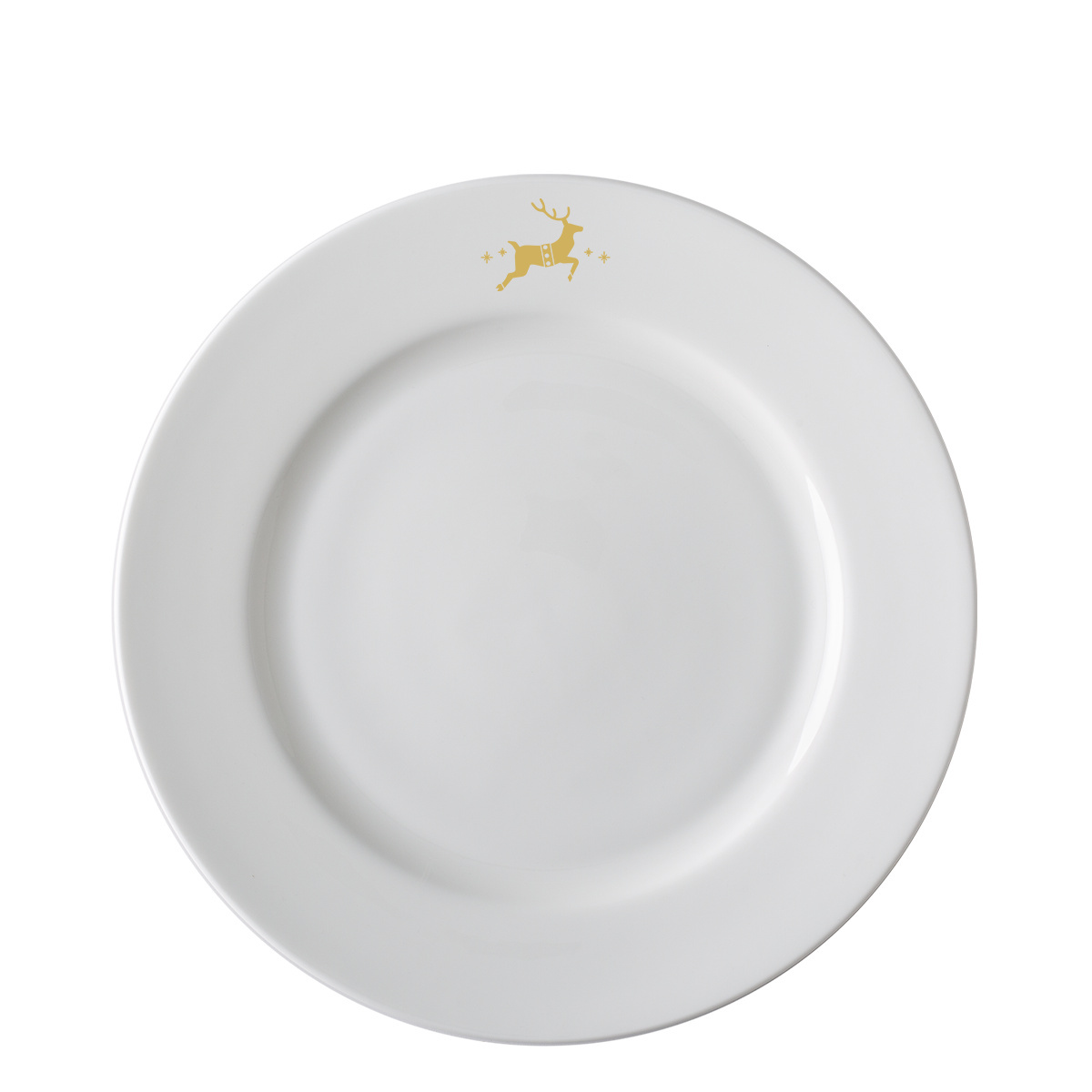 Flacher Servierteller 28 cm — Premium Platinum Line Merry Christmas