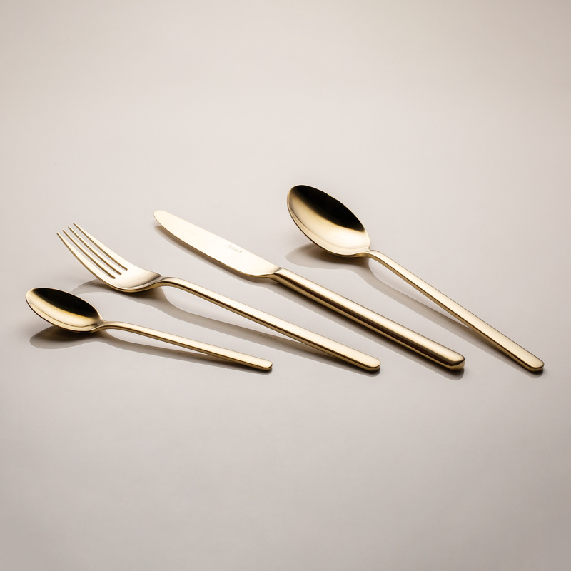 Cutlery set 16 pcs – Sofia PVD Champagne