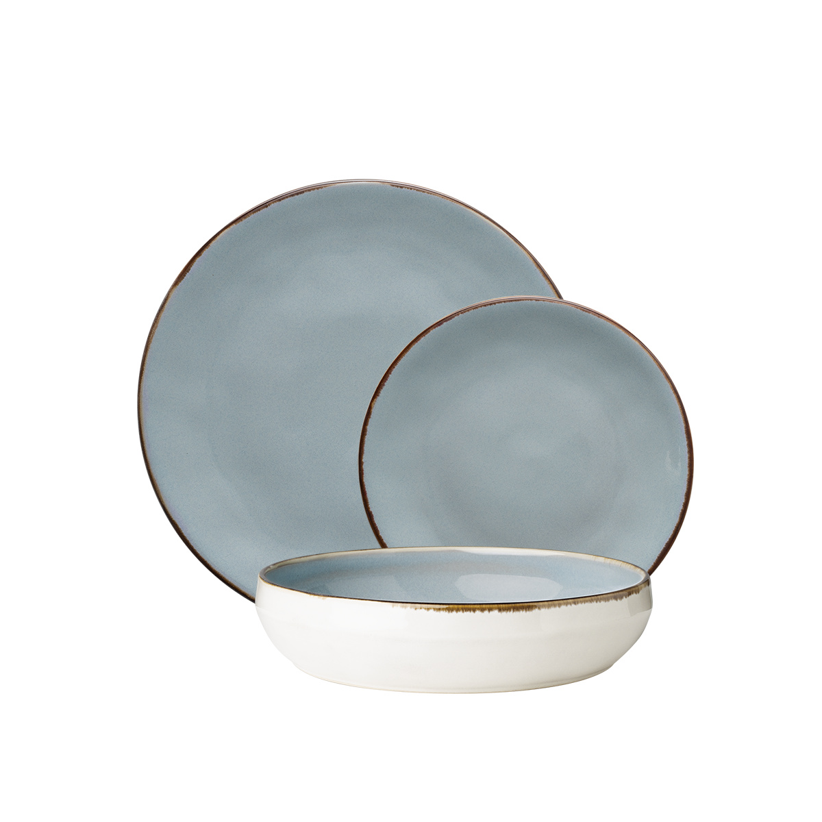 Ceramic plate set 18 pcs - Gaya Elements Day North