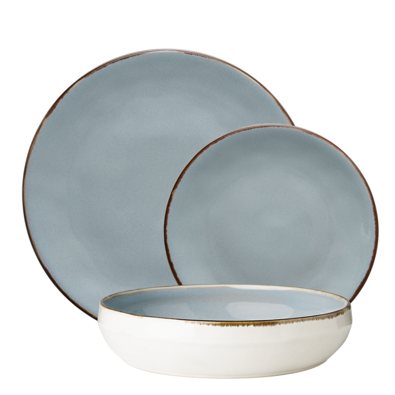 Set piatti in ceramica 18 pezzi - Gaya Elements Day North