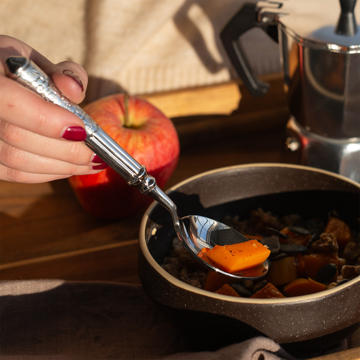 Breakfast-/Bouillon Spoon - San Remo glossy