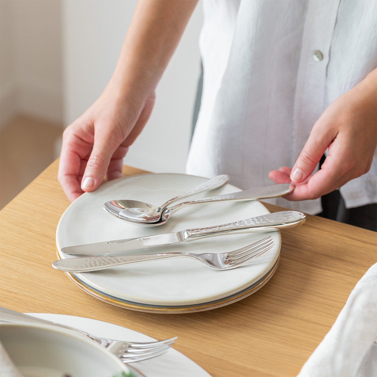 Dinner plate Coupe 22 cm - Gaya Elements North Quest