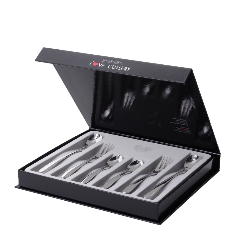 Gift set with heart 6 pcs - Love Cutlery