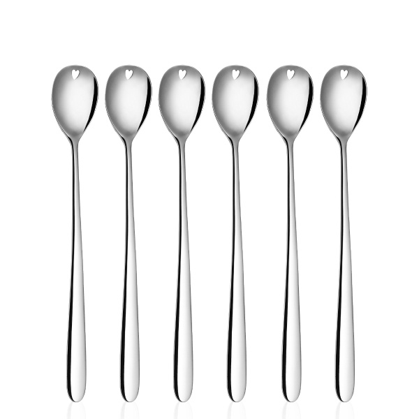 Latte Spoons with Heart 6-pc Set - S-Line
