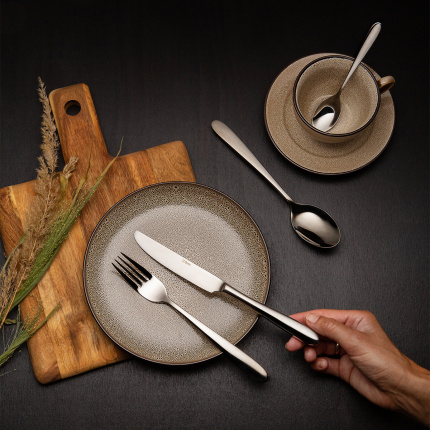 Plate set 12 pcs. - Elements Stone