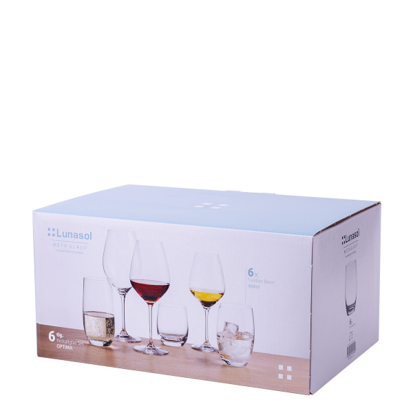 Bicchieri Tumbler 460 ml 6 pz - Optima Glas Lunasol