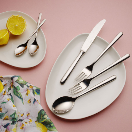 Set de porcelaine 18 pcs. Flow Eco weiss Lunasol