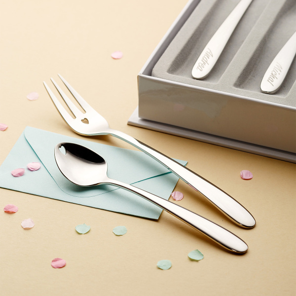 Forchette da dolce con cuore 6 pezzi | Love Cutlery