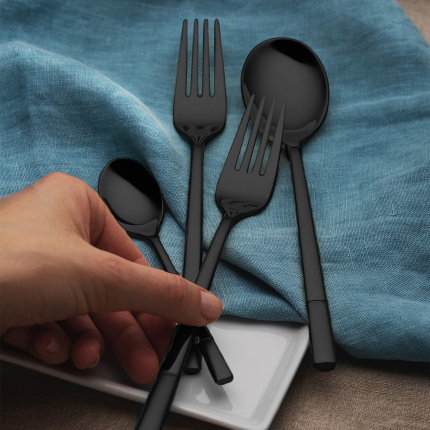 Set di posate 24 pezzi - Luxus nero