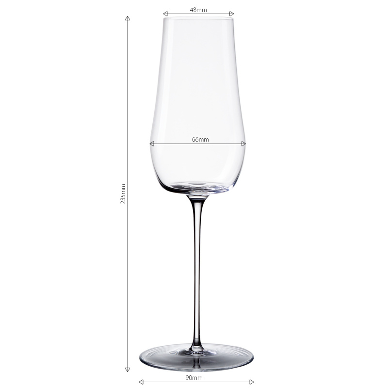 Champagnergläser 220 ml 2er-Set – Green Wave Platinum Line Lunasol II