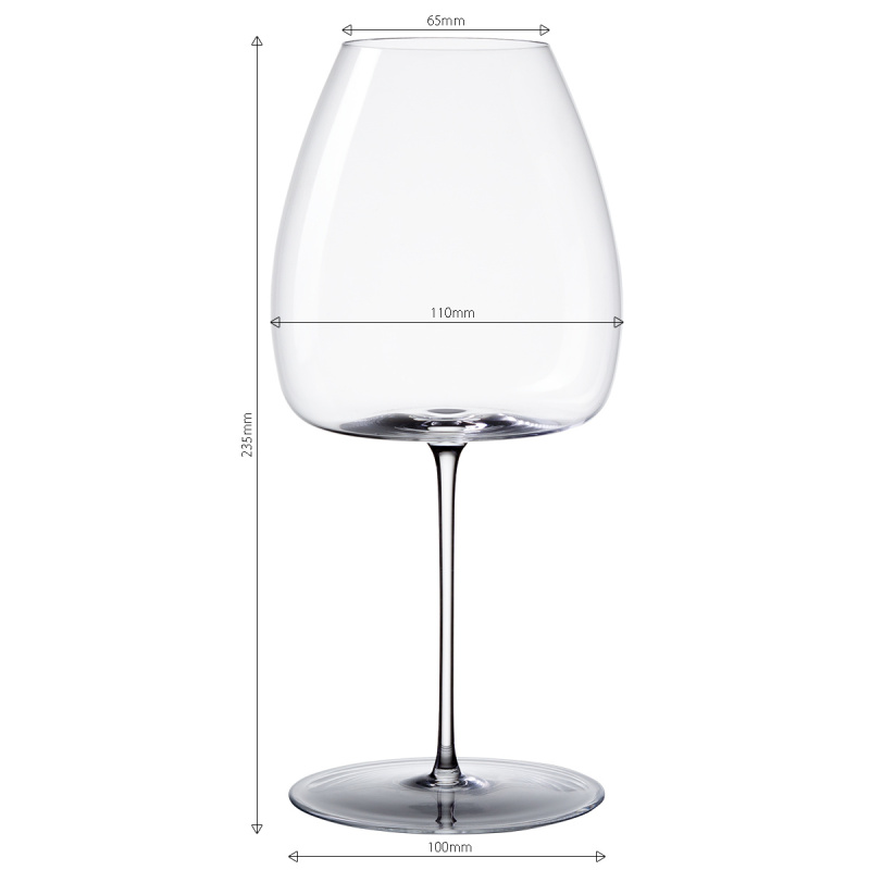 Calici da vino rosso 765 ml set da 2 – Green Wave Platinum Line Lunasol II