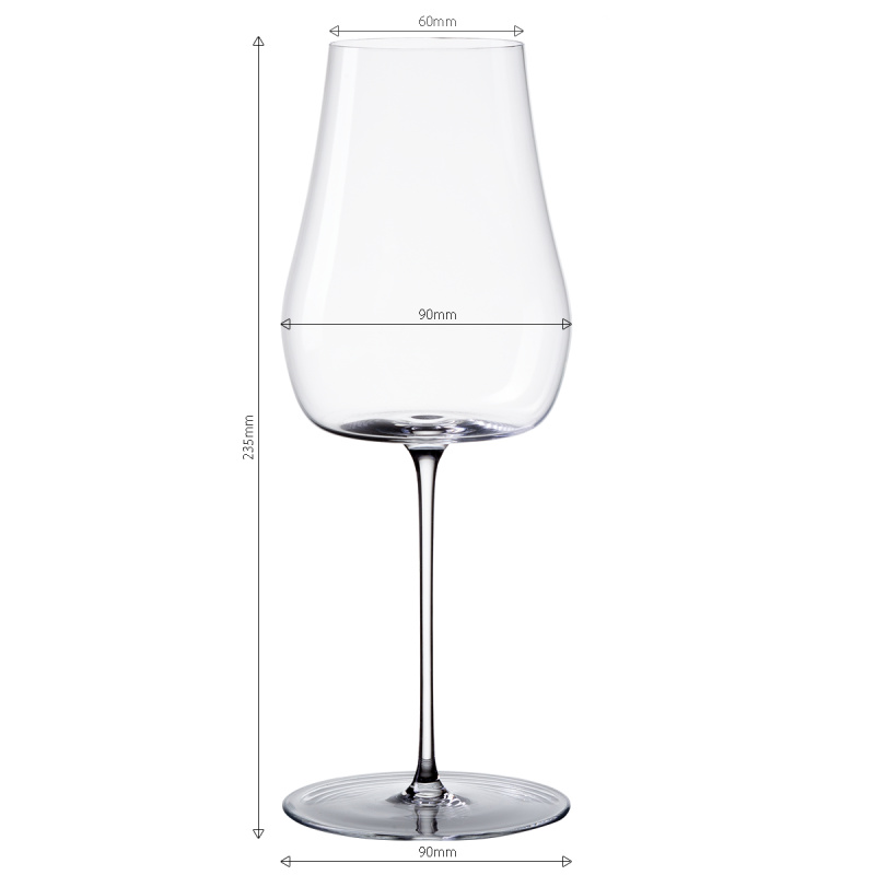 White wine glasses 400 ml set of 2 – Green Wave Platinum Line Lunasol II