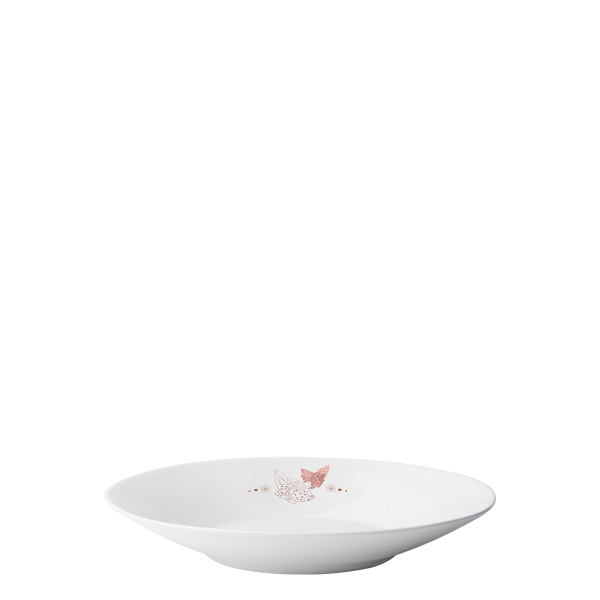 Deep plate Butterfly 22 cm | Premium Platinum Easter