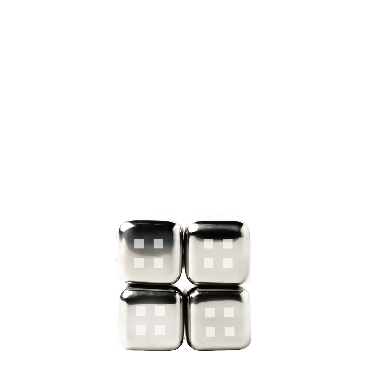 Cubetti refrigeranti in acciaio inox 4 pz | Lunasol