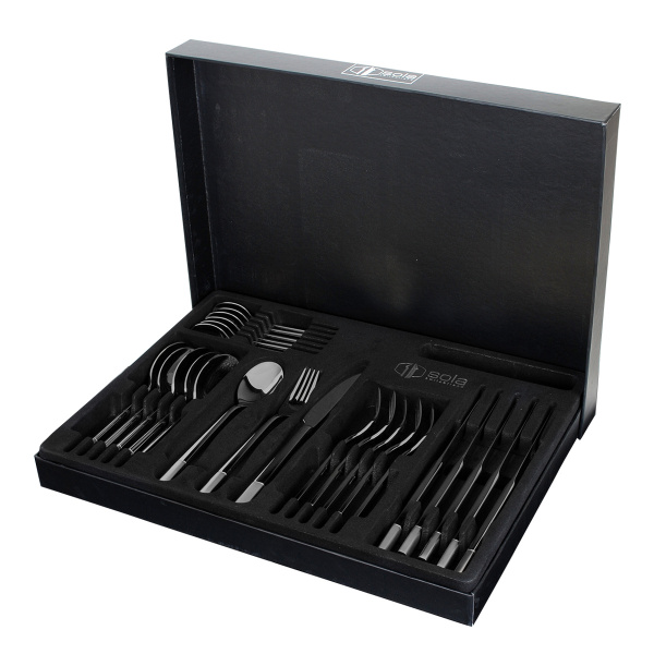 Set di posate 24 pezzi - Luxus nero