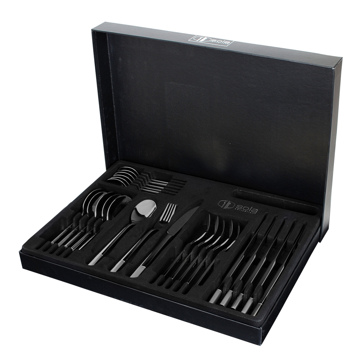 Set di posate 24 pezzi - Luxus nero