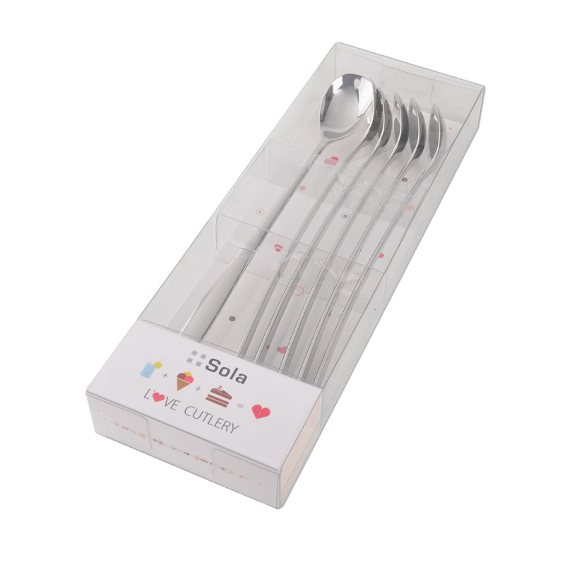 Cucchiai da latte con cuore set 6 pezzi - S-Line