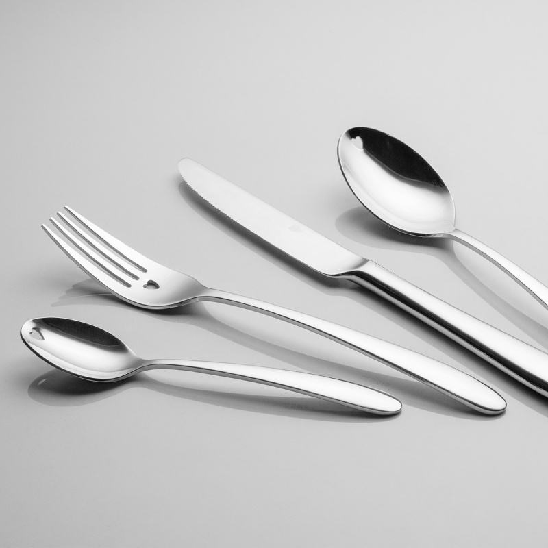 Cutlery set with heart motif 54 pcs — Alpha