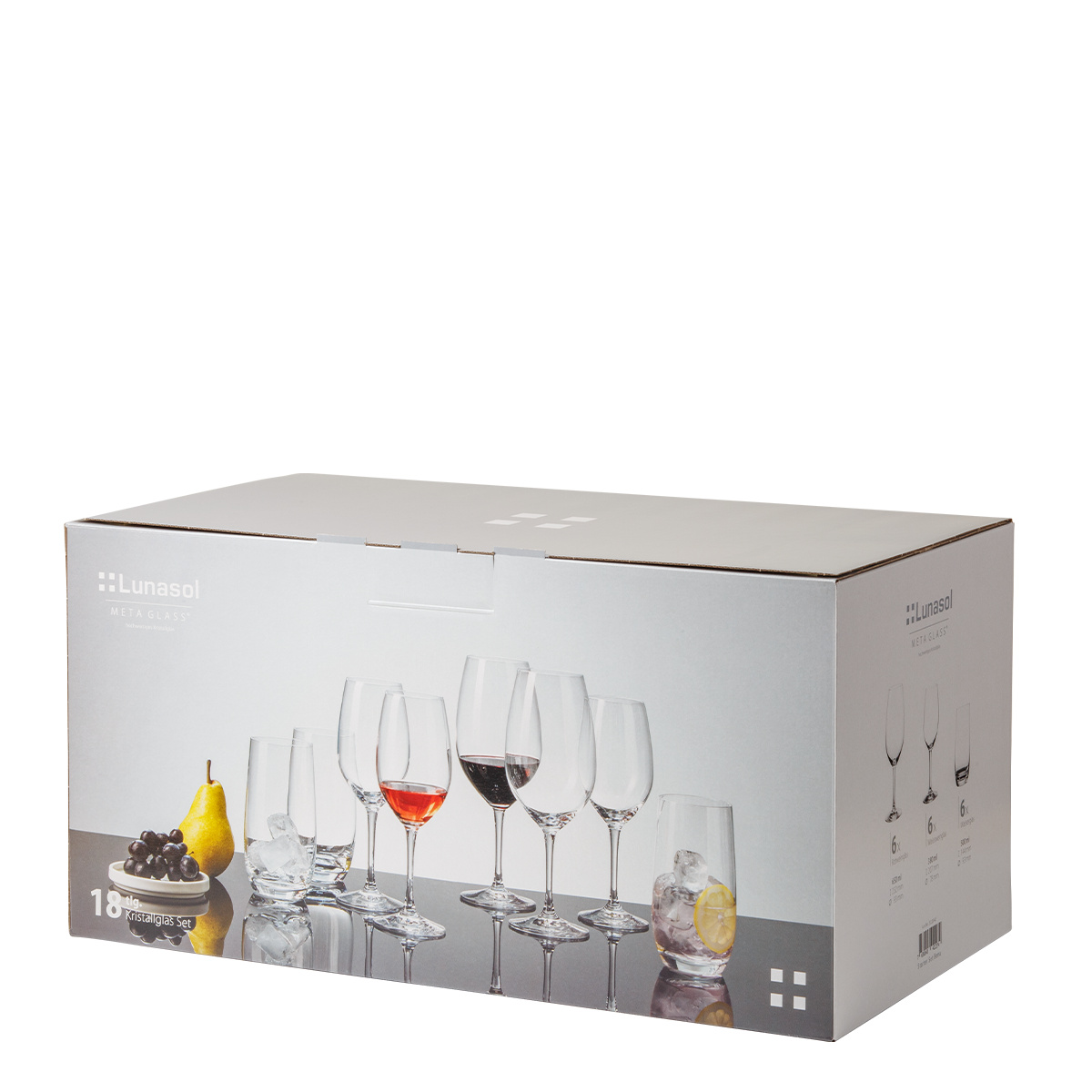 Starter glass set 18 pcs - Benu Basic Premium Glas Lunasol