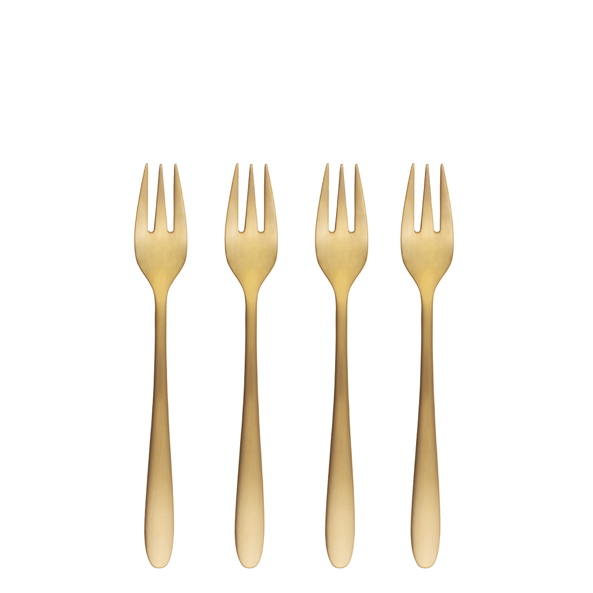 Cake forks set of 4 in Christmas packaging — Alpha PVD gold