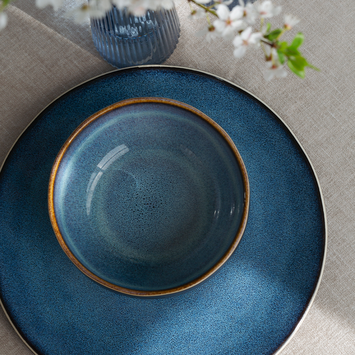 Dinner plate Coupe 28 cm - Gaya Elements Night Terra