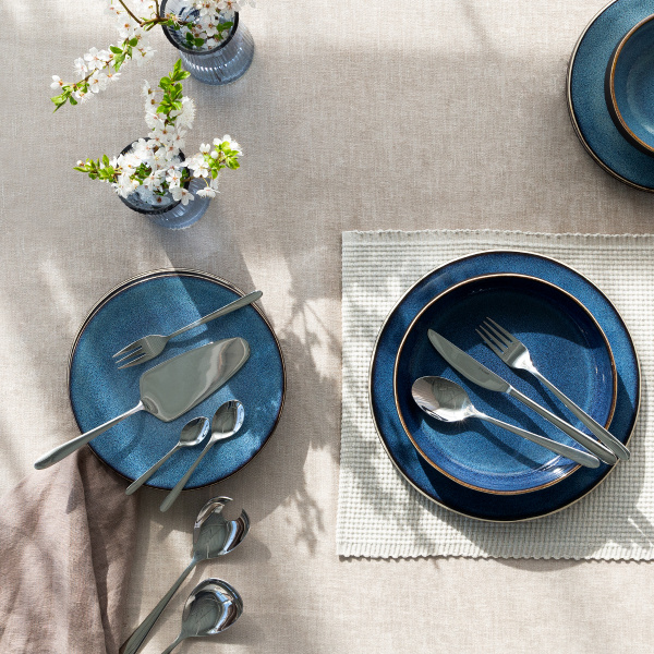 Ceramic plate set 18 pcs – Gaya Elements Night Terra