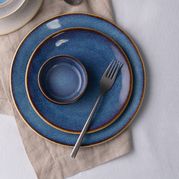 Ceramic plate set 18 pcs – Gaya Elements Night Terra