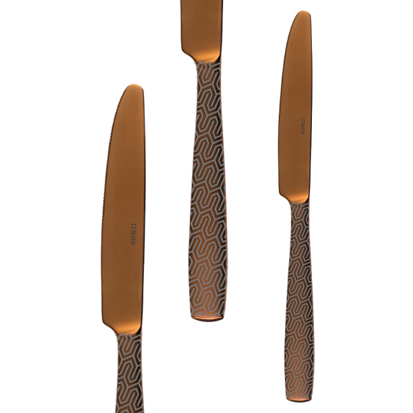 Set de couverts 24 pcs - Gaya All Satin Copper - Snake