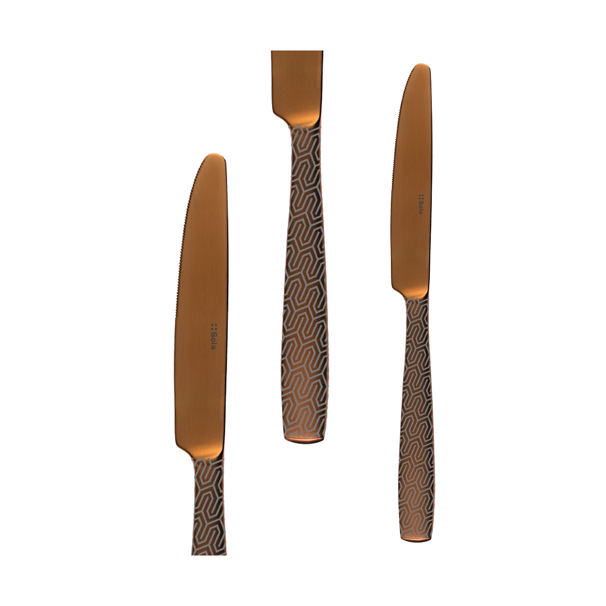 Cutlery Set 24 pcs – Gaya All Satin Copper – Snake