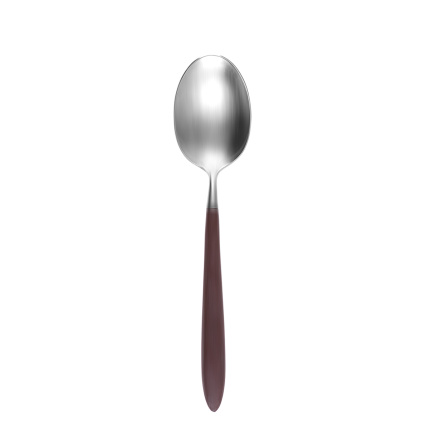 Dessertlöffel - GAYA Exeter Stiel taupe matt