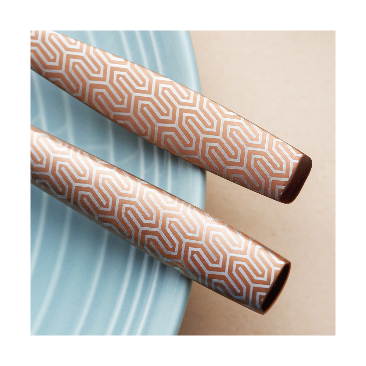 Set de couverts 24 pcs - Gaya All Satin Copper - Snake