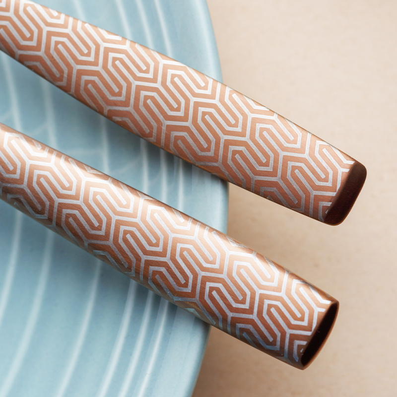 Cutlery Set 24 pcs – Gaya All Satin Copper – Snake