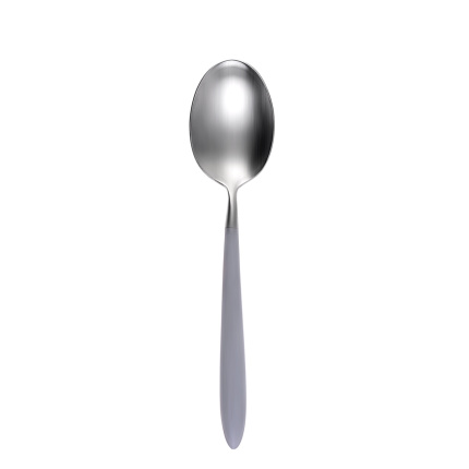 Dessert spoon - GAYA Exeter handle light grey matt