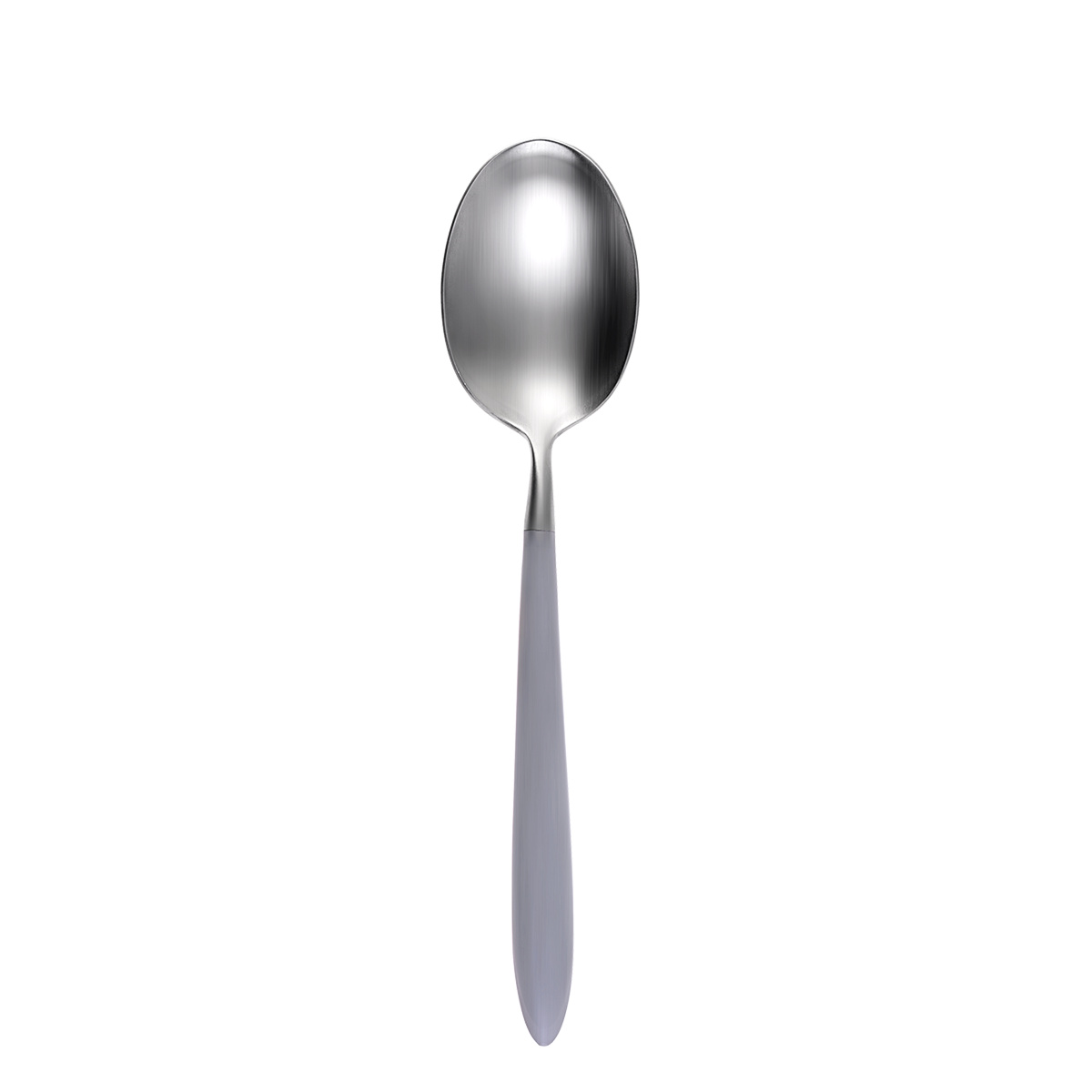 Cuillère à dessert - GAYA Exeter manche gris clair mat