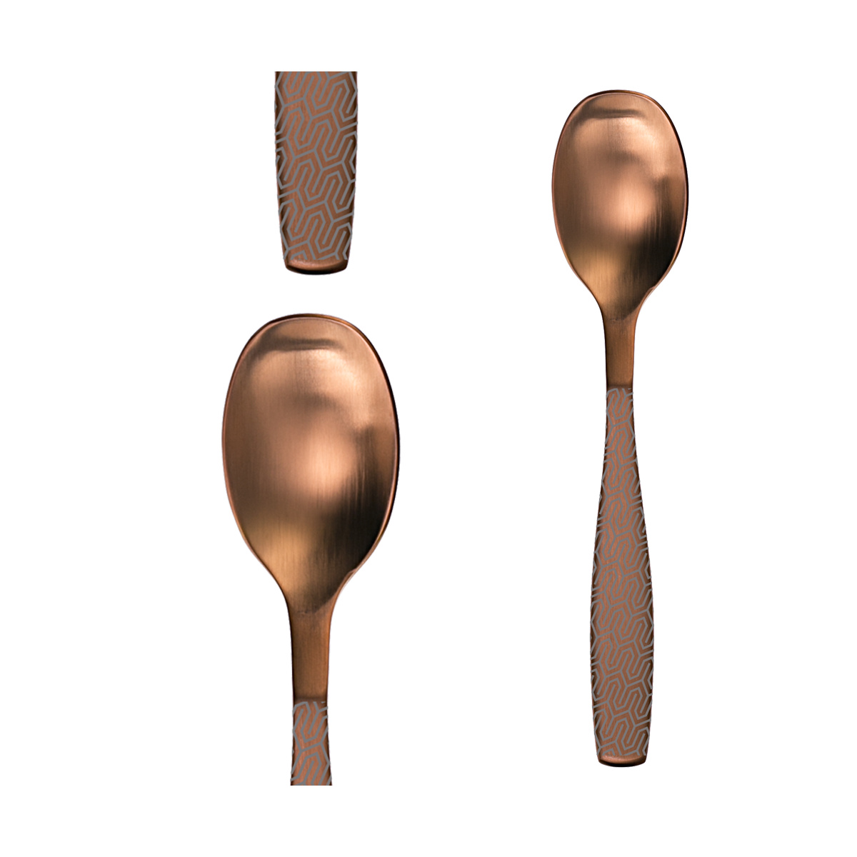 Set di posate 24 pz - Gaya All Satin Copper - Snake