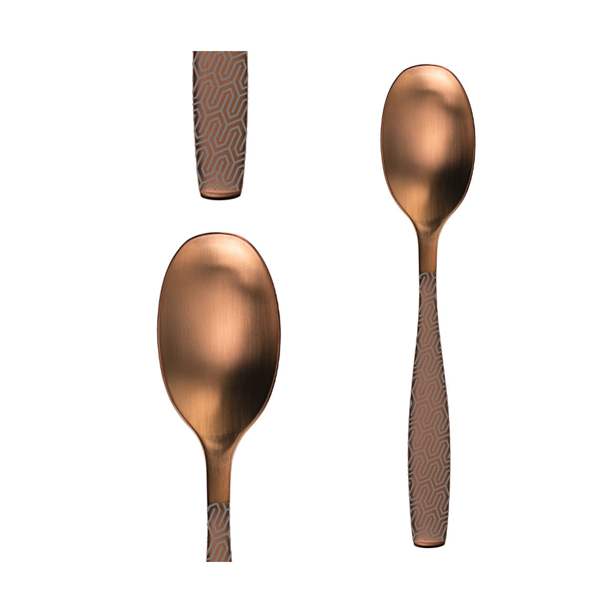 Cutlery Set 24 pcs – Gaya All Satin Copper – Snake