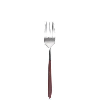 Cake fork - GAYA Exeter handle taupe matt