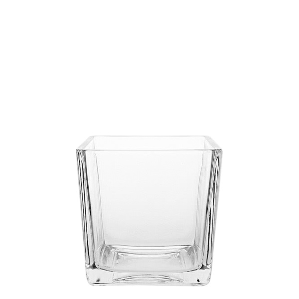 Vaso Quadro 12 x 12 x 12 cm - Basic Glass