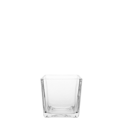 Vaso Quadro 8 x 8 x 8 cm - Basic Glass