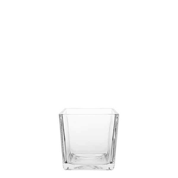 Vase Quadro 8 x 8 x 8 cm - Basic Glas