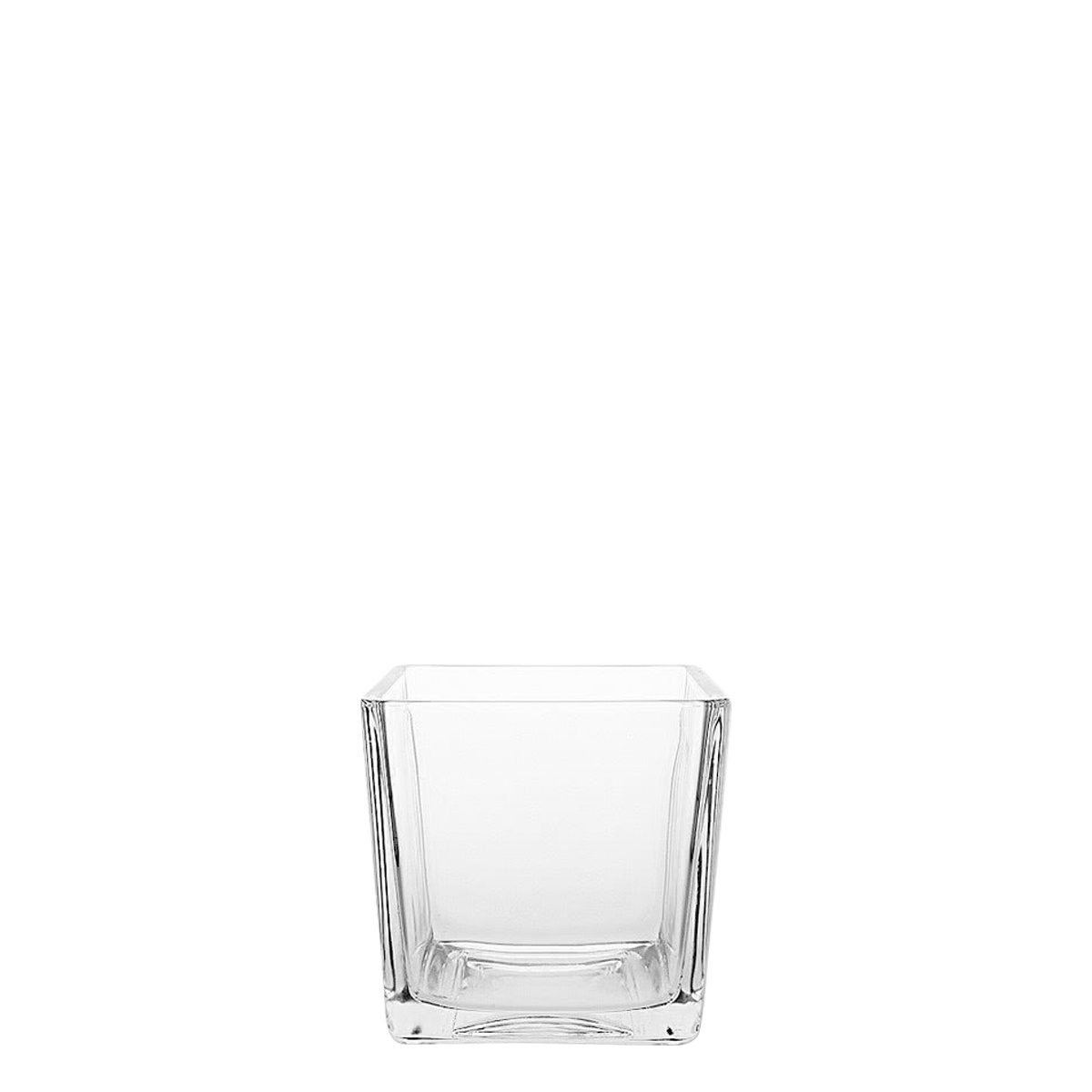 Vase Quadro 8 x 8 x 8 cm - Basic Glass