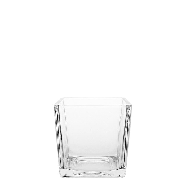 Vase Quadro 10 x 10 x 10 cm - Basic Glas