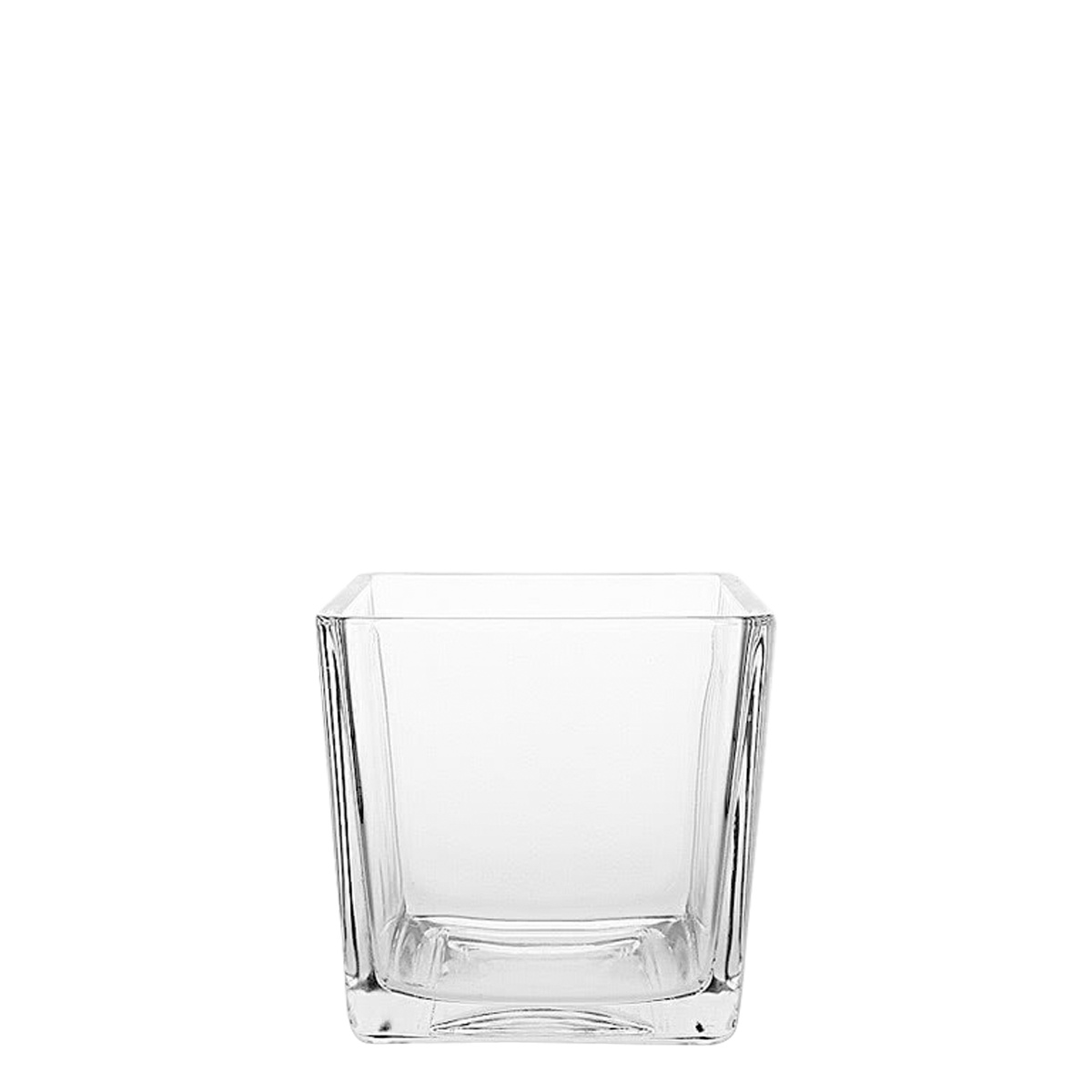 Vase Quadro 10 x 10 x 10 cm - Basic Glass