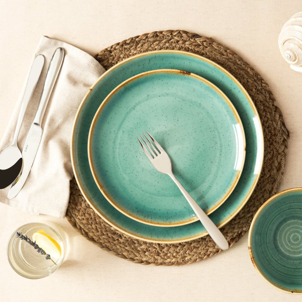 Porcelain set 30 pcs – Sand turquoise – Gaya