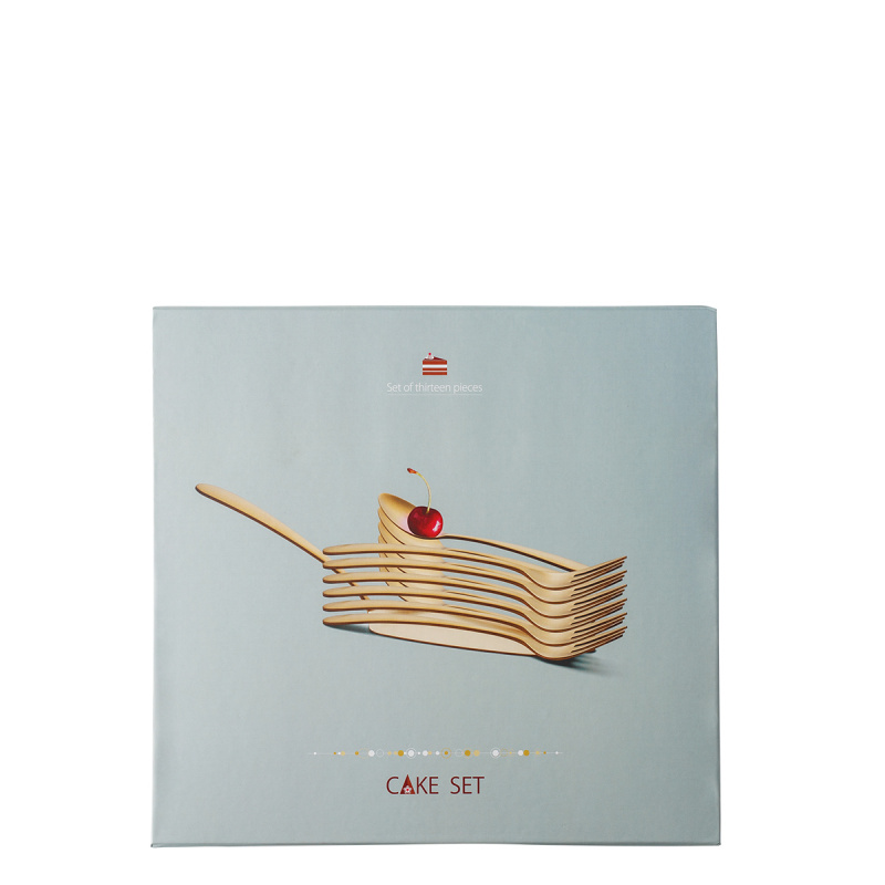 Kuchen-Set 13-tlg. - Alpha PVD gold