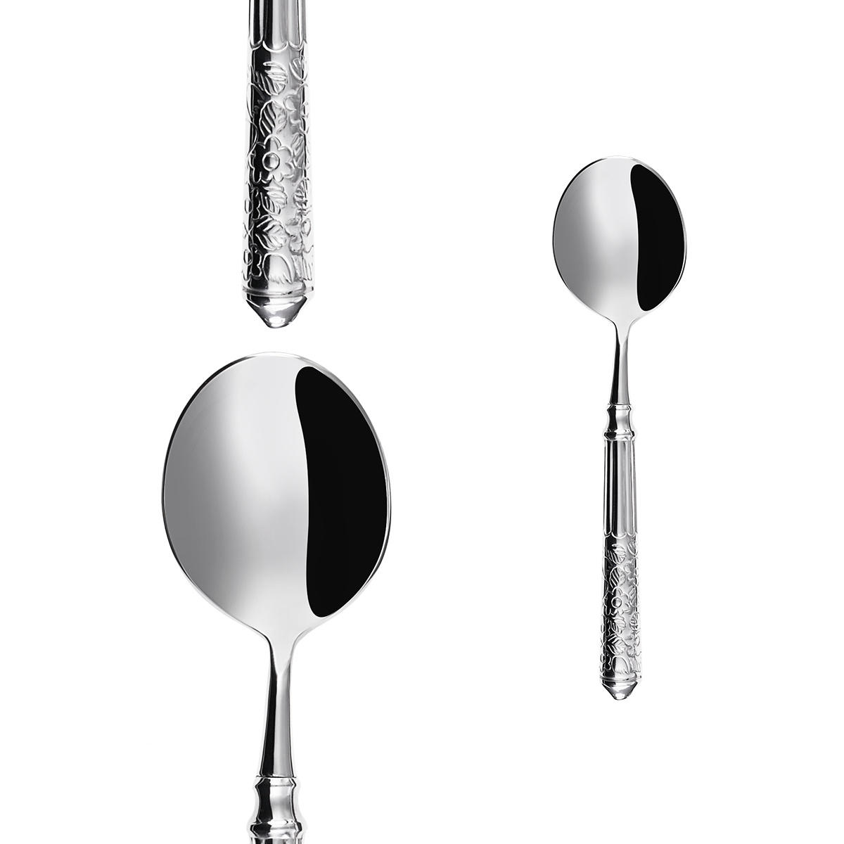 Breakfast-/Bouillon Spoon - San Remo glossy