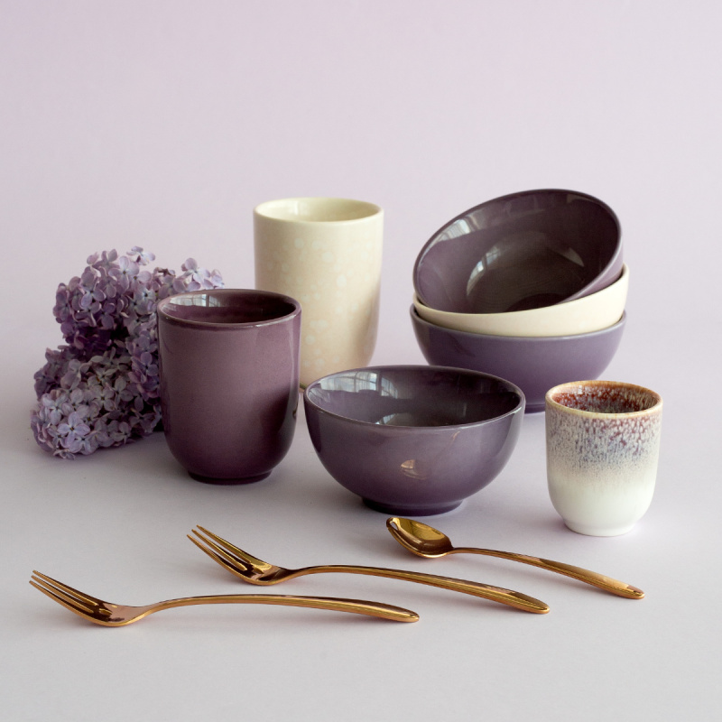 Bowl ø 12,5 cm | Gaya Solatelier Aubergine