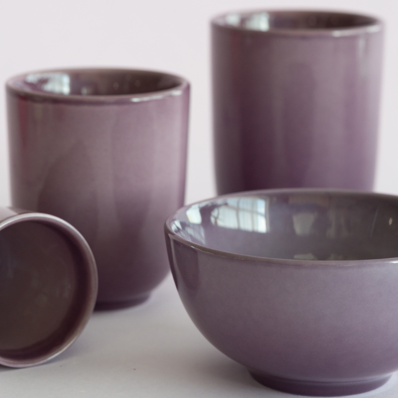 Bowl ø 11 cm | Gaya Solatelier Aubergine
