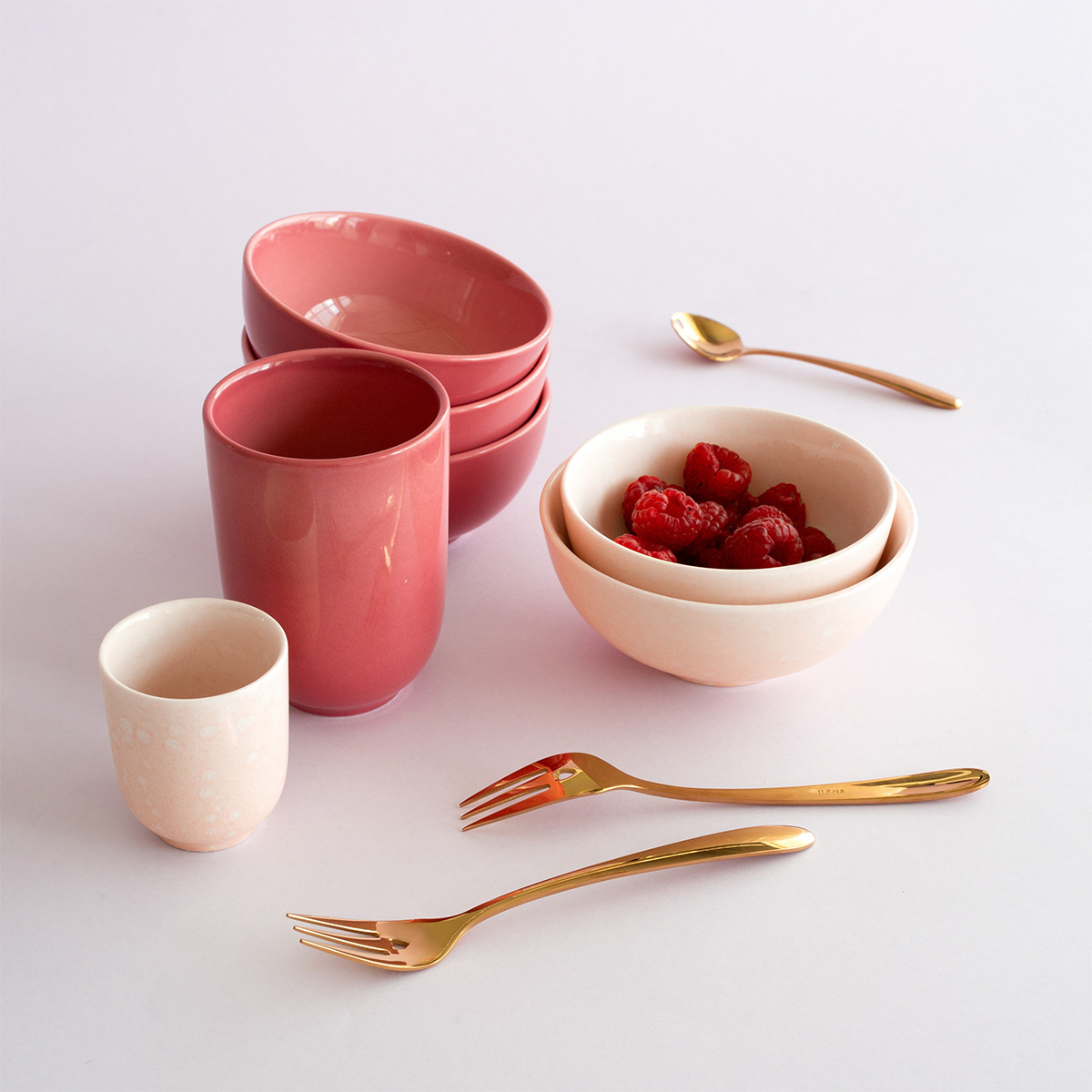 Bowl ø 12,5 cm | Gaya Solatelier Rose Crystal