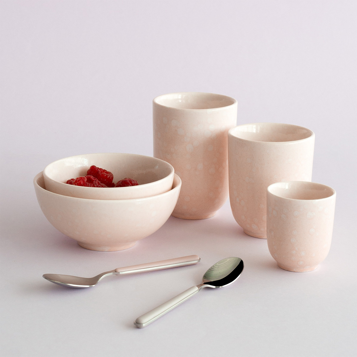 Mokka cup without handle 80 ml | Gaya Solatelier Rose Crystal